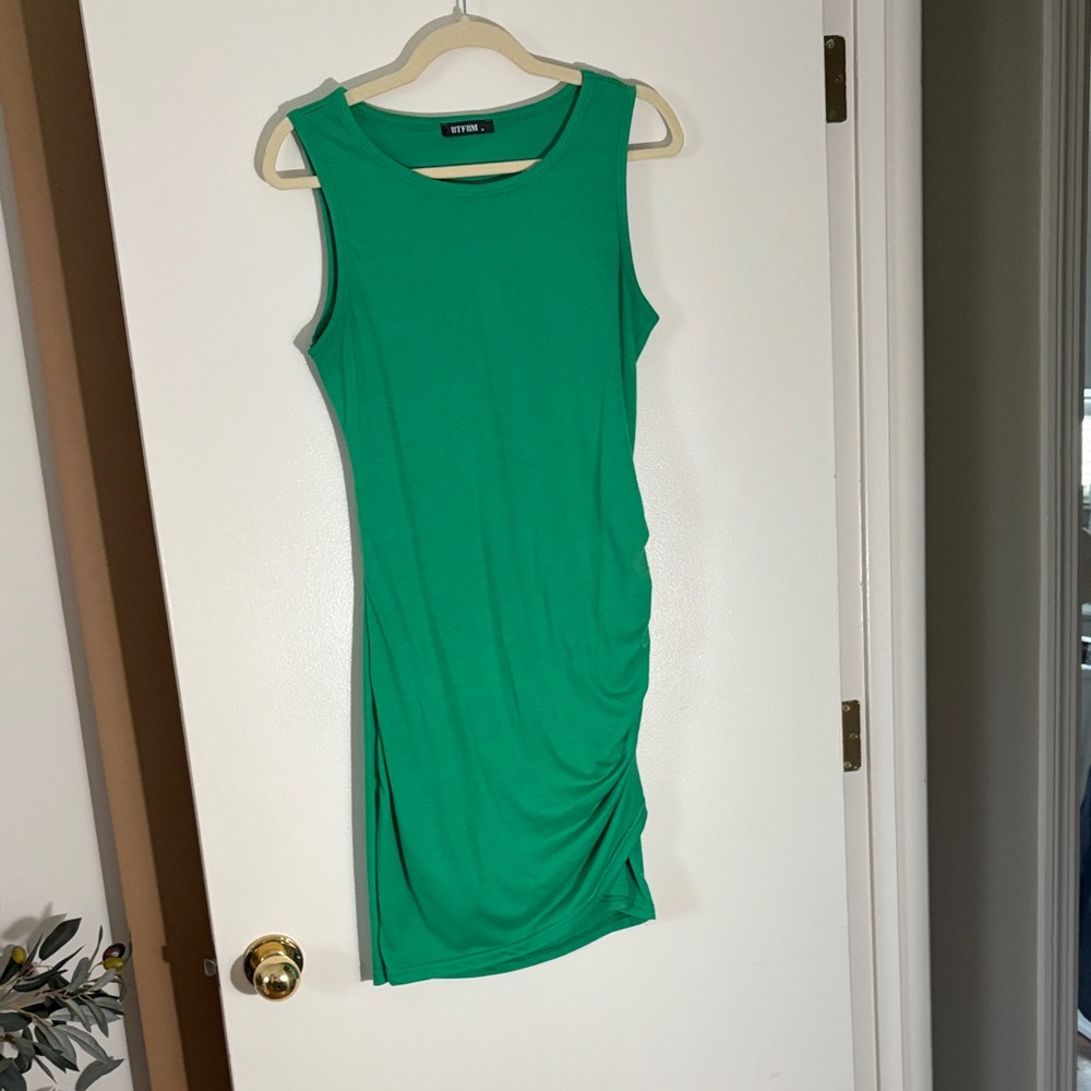 Vibrant Green Mini Dress